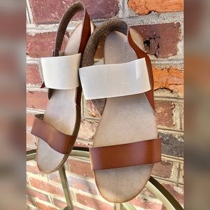 Mossimo Supply Brown Leather Sandals (Size 11)